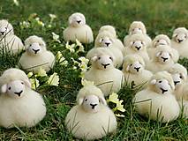Dekorácie - Ovečka z ovčej vlny - 16407320_