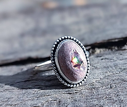 Prstene - Strieborný Prsteň s Mexickým Boulder Opálom - 16407043_