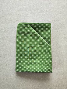 Úžitkový textil - Posteľné obliečky 140 x 200/ 70 x 90 cm Bodky zelené - 16407681_