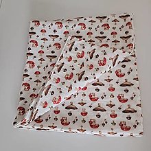 Detský textil - Osuška mušelín (Hríby) - 16408764_