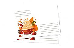 Papier - Obálka "Spice Pumpkin Latte" - 16408599_