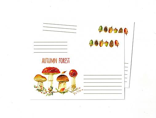 Papier - Obálka "autumn forest" - 16408598_
