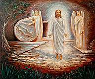 Obrazy - Zmŕtvychvstanie Ježiša Krista (60x50) - 16406335_