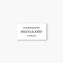 Úložné priestory & Organizácia - Svadobné nálepky na výslužky Helena - 16406789_