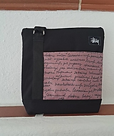 Detské tašky - Dievčenská kabelka - čierna so vzorom - 16409040_