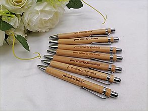 Nástroje - Bambusové pero pre učiteľov - 16409004_