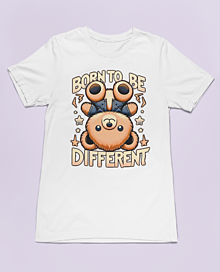 Topy, tričká, tielka - Dámske tričko s potlačou - Born to be different - 16408423_