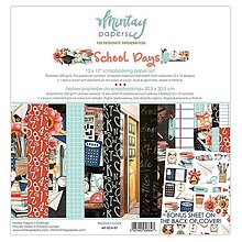 Papier - Mintay Scrapbook papier 12x12 School Days - 16410193_