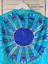 Šatky - Hedvábný šátek Slunce s tulipány - 16410716_
