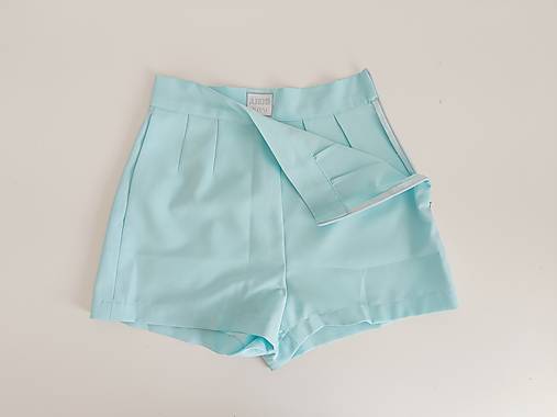 Nohavice - Vintage šortky Anita - acqua/mentolová | ZĽAVA 40% | veľkost M - 16409792_
