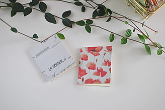 Papiernictvo - Sada mini zápisníkov ("Divé maky" - sada 2 zápisníkov, papier maslovej farby) - 16410113_