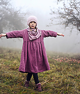 Detské oblečenie - Lněné šatičky laRose - 16412020_