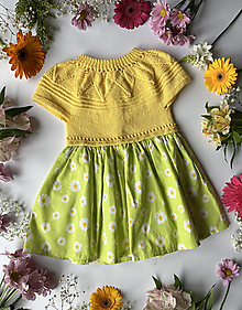Detské oblečenie - Dievčenské šaty (Žlté) - 16411337_