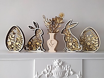 Dekorácie - Veľkonočné zajačiky a vajíčka - 16414699_