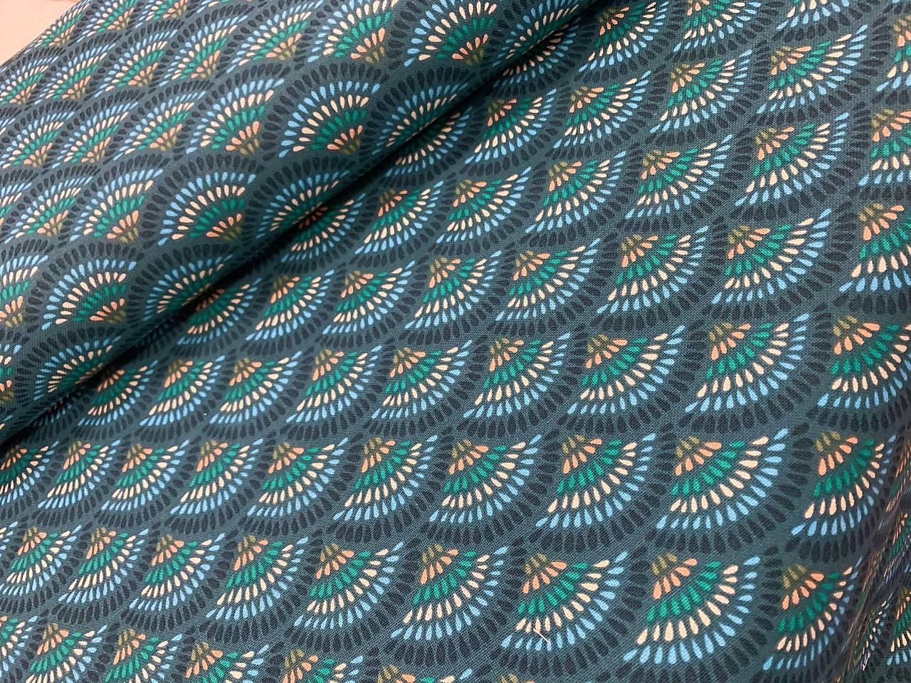 ❤️ BAVLNA DEKOR TALIANSKO ❤️TYRKYS/VEJÁR