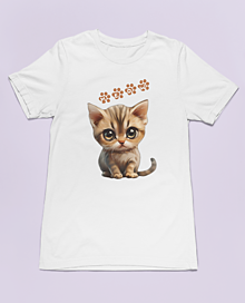 Topy, tričká, tielka - Dámske tričko s potlačou - Kitty (mačička) - 16414283_