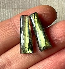 Minerály - Labradorit kabošony pár A-3122 (č.5) - 16416821_