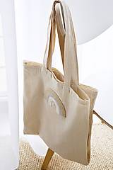 Nákupné tašky - Bavlnená taška s motívom zo špagátu (Abstraktný vzor) - 16415953_