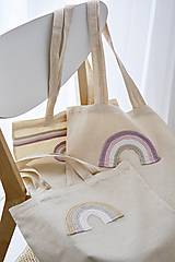 Nákupné tašky - Bavlnená taška s motívom zo špagátu (Abstraktný vzor) - 16415956_