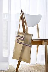 Nákupné tašky - Bavlnená taška s motívom zo špagátu (Abstraktný vzor) - 16415970_