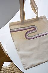 Nákupné tašky - Bavlnená taška s motívom zo špagátu (Abstraktný vzor) - 16415973_