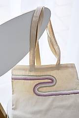 Nákupné tašky - Bavlnená taška s motívom zo špagátu (Abstraktný vzor) - 16415974_