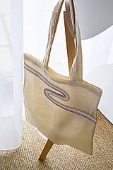 Nákupné tašky - Bavlnená taška s motívom zo špagátu (Abstraktný vzor) - 16415975_