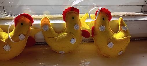 Dekorácie - Žlté kuriatka (na zavesenie) - 16414992_