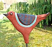Dekorácie - Záhradná dekorácia - keramický vták - 16416049_