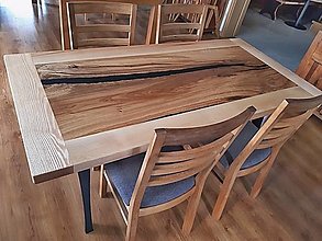 Nábytok - Jedálenský stôl dub - jaseň - 16415101_