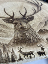 Obrazy - Obraz Jeleňa na dubovom pláte - 16415416_