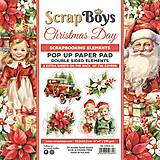 Papier - Scrapboys scrapbook papier Pop up 6x6 Christmas Day - 16420300_
