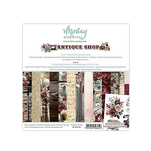 Papier - Mintay Scrapbook papier 6x6 Antique Shop - 16420023_