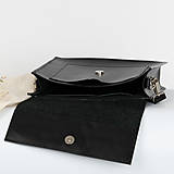 Kabelky - Kožená kabelka Zara Raw (čierna) - 16418845_
