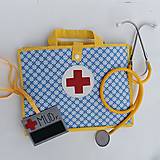 Hračky - Lekársky kufrík v plnej výbave - modro/žltý - 16420566_