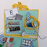 Hračky - Lekársky kufrík v plnej výbave - modro/žltý - 16420578_