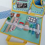 Hračky - Lekársky kufrík v plnej výbave - modro/žltý - 16420579_
