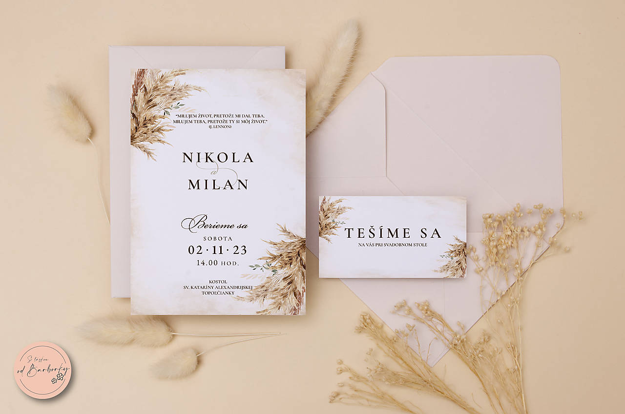 Svadobné oznámenie C#44