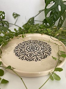 Nádoby - Keramický tanier - mandala 2 - 16421803_