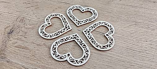 Polotovary - 	Drevený výlisok - Srdce - 55 mm - 16422572_