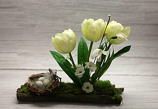 Dekorácie - Biele tulipány - 16422309_