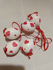 Dekorácie - Romantické vajíčka so srdiečkami - 16423413_