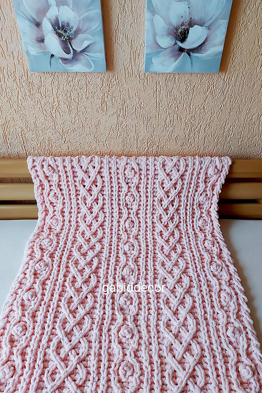 Detská deka z vlny puffy, do kočíka, do postieľky