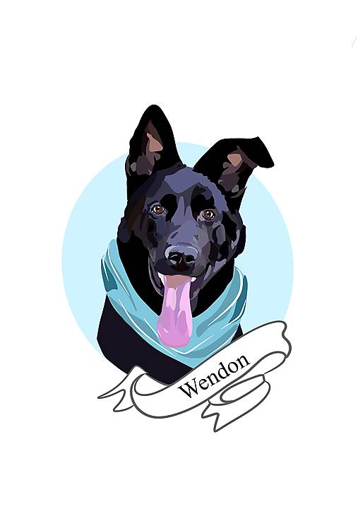 Obrazy - Digitálne ilustrácie psíkov podľa fotografie - na želanie - 16422874_