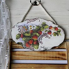 Dekorácie - Romantické jahody-dekorácia - 16424093_