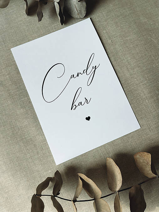 Papiernictvo - Candy bar A5 - Kartička simple - 16424603_
