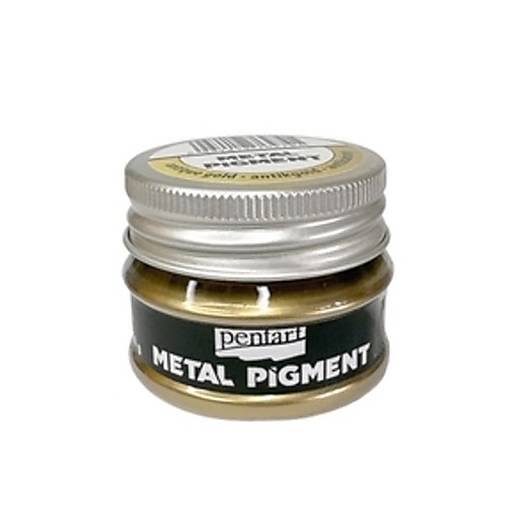 Farby-laky - Kovový pigmentový prášok - Antique gold - 16424462_