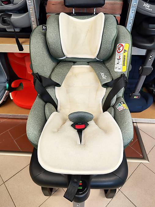 Detský textil - VLNIENKA Podložka do autosedačky  Joie i- spin 360 100% Merino Top Super wash Natural  na mieru  - 16424742_