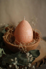 Dekorácie - Veľkonočné vajíčko - veľké (Oranžová) - 16426044_
