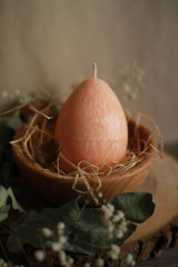 Dekorácie - Veľkonočné vajíčko - veľké (Oranžová) - 16426047_